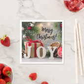 Merry Christmas Joy Napkins Servet (Insitu)