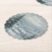 Merry Christmas Kartonnen Onderzetters (Gekanteld)