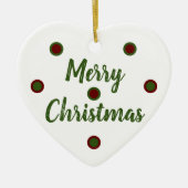Merry Christmas Keramisch Ornament (Voorkant)