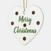 Merry Christmas Keramisch Ornament (Links)