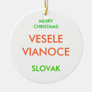 MERRY CHRISTMAS KERAMISCH ORNAMENT