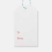 Merry Christmas Kitty Cat Cadeaulabel (Achterkant)