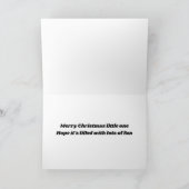 MERRY CHRISTMAS "KLEINE ÉÉN" HOPE HET IS VRIJ KAART (Binnen)