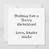 Merry Christmas kleurplaat Kaart (Achterkant)