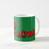 Merry Christmas Knit Coffee Mug (Devant droit)