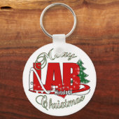 MERRY CHRISTMAS LABORATORY SLEUTELHANGER (Voorkant)