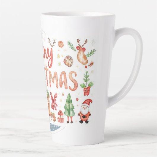Merry christmas Latte Mug (Droite)