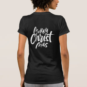 Merry CHRISTmas Lettering Christelijk Christ Jesus T-shirt