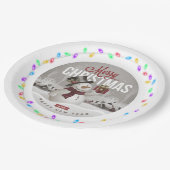 Merry Christmas Lights Lijst Papier Bord (Gekanteld)