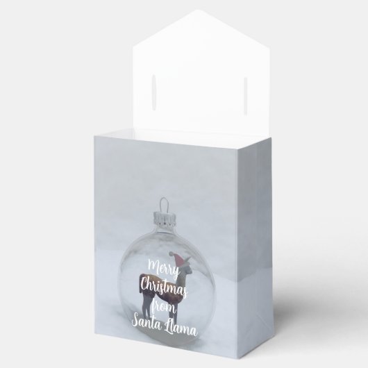 Merry Christmas Llama Party Winter Snow Favor Box Bedankdoosjes (Geopend)