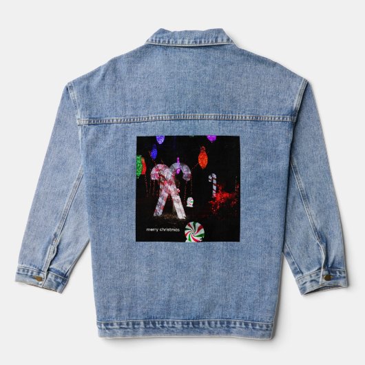 MERRY CHRISTMAS LONG SLEEVE DENIM JACKET (Verso)