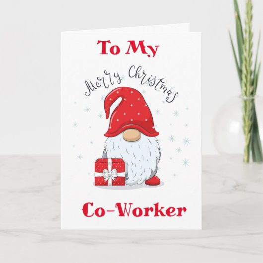 MERRY CHRISTMAS **MIJN MEDEWERKER** HOLIDAY KAART (Voorkant)