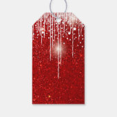 Merry Christmas Modern Red Cute Cats Cadeaulabel (Achterkant)