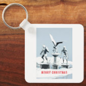 Merry Christmas. Monster ice sculptures Sleutelhanger (Voorkant)
