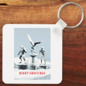 Merry Christmas. Monster ice sculptures Sleutelhanger (Achterkant)