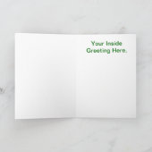 Merry Christmas Morse Code Kerstboom Kaart (Binnen)