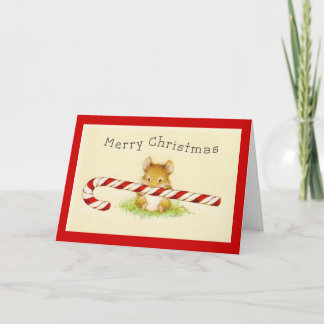 "Merry Christmas Mouse" Vakantie Groet Kaart