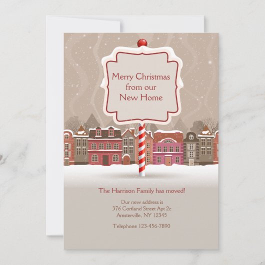 Merry Christmas Moving Aankondiging (Voorkant)