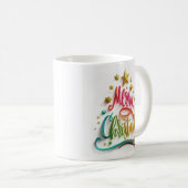 Merry Christmas Multi Coloured  Mug Koffiemok (Voorkant rechts)