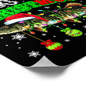 Merry Christmas Musky Three Santa Muskies Fisher F Poster (Hoek)