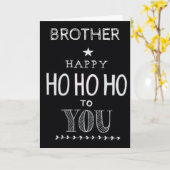 MERRY CHRISTMAS NAAR mijn **BROER* Kaart (Gele Bloem)