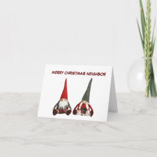**MERRY CHRISTMAS NEIGHBOR* GNOME HUMOR KAART