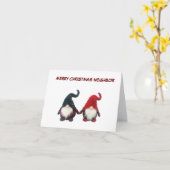 **MERRY CHRISTMAS NEIGHBOR* GNOME HUMOR KAART (Gele Bloem)