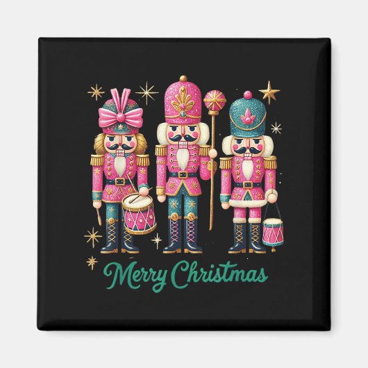 Merry Christmas Nk Nutcracker Fantasy  Magneet (Voorkant)