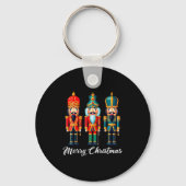 Merry Christmas Nutcracker Ballet Festive Xmas Men Sleutelhanger (Voorkant)