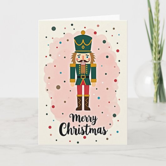 Merry Christmas Nutcracker Card Kaart (Voorkant)