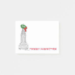 Merry Christmas NYC wolkenkrabbers New York City Post-it® Notes