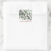 MERRY CHRISTMAS OLIVE BRANCH ENVELOPE SEAL STICKER (Sac)
