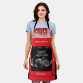 Merry Christmas Oma Sonogram Baby komt eraan Schort (Gedragen)