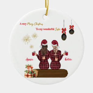 Merry Christmas Ornament Gepersonaliseerde beste v