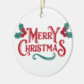Merry Christmas Ornament | Personalized Keepsake  (Links)