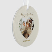 Merry Christmas Ornament | Personalized Photo (devant)