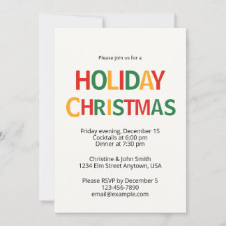 Merry Christmas Party Invitation – Fun & Festive