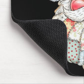 Merry Christmas Patchwork Santa Claus Face X-mas H Muismat (Hoek)