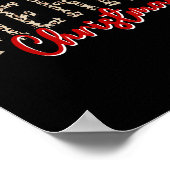 Merry Christmas Pattern Xmas Leopard Family Cute W Poster (Hoek)