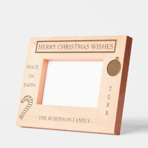 Merry Christmas Peace Naam Gegraveerde Lijstjes