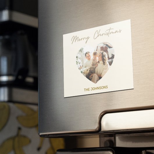 Merry Christmas Personalized Photo Magnet Magneet