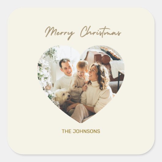 Merry Christmas Personalized Sticker (Devant)
