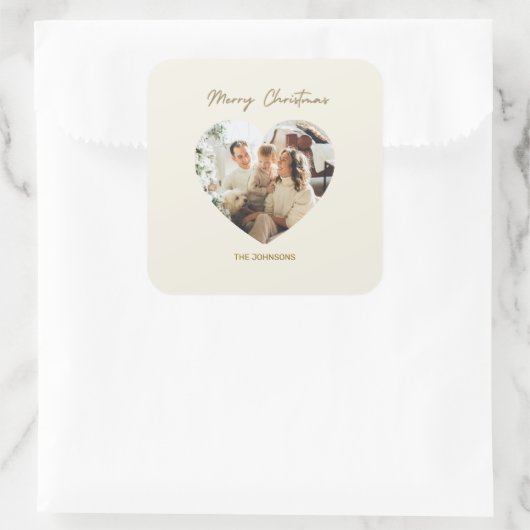 Merry Christmas Personalized Sticker (Sac)