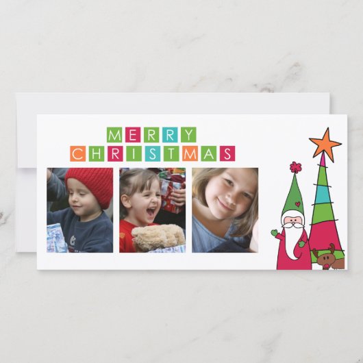 merry christmas photo card feestdagenkaart (Voorkant)