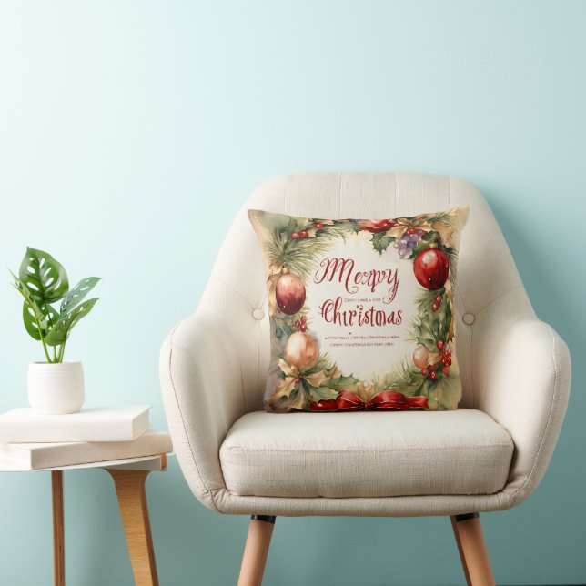 MERRY CHRISTMAS PILLOW KUSSEN (Stoel)