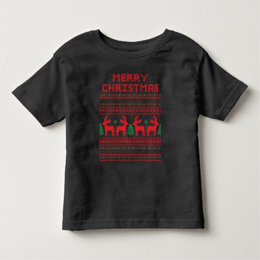MERRY CHRISTMAS PIXEL ART STYLE T-shirt (Devant)
