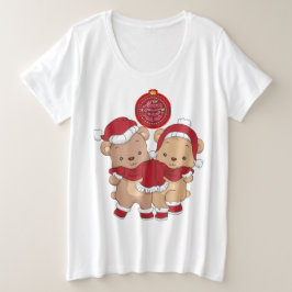 Merry Christmas Plus maat T-shirt ontwerp