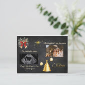 Merry Christmas Pregnancy Chalkboard Announcement Feestdagenkaart (Staand voorkant)