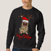 MERRY CHRISTMAS PUG Owner Ugly Kerstly Funny Dog Trui (Voorkant)