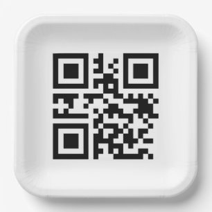 Merry Christmas QR-code Papieren Bordje